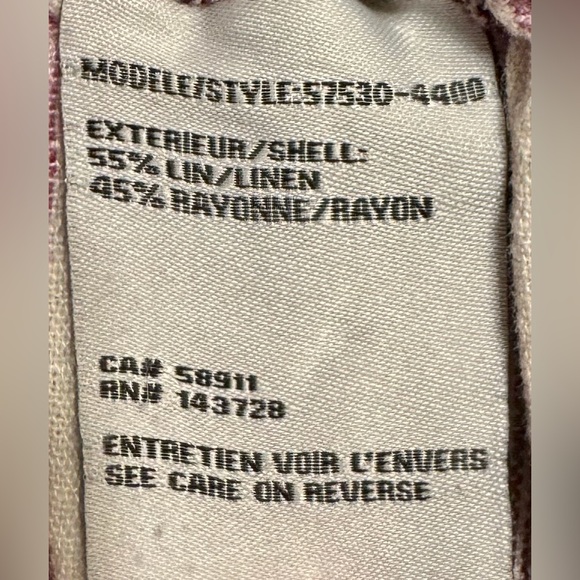 Tribal Purple Stripe Linen Pant - Picture 5 of 6